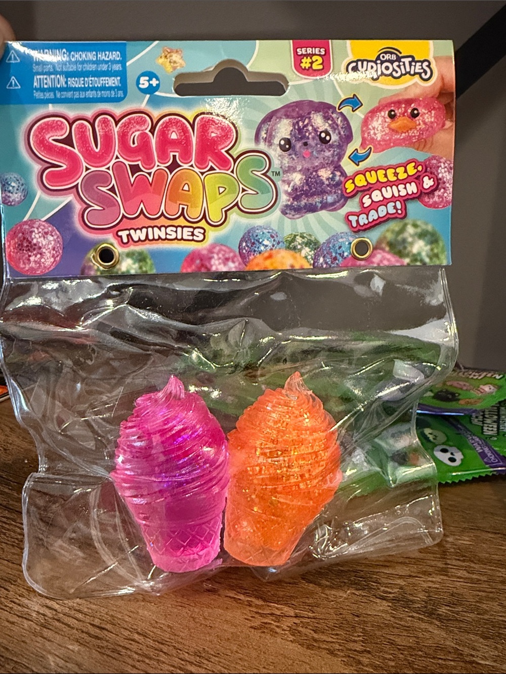 Twinsies Pink & Orange Squeezeable Plush Toys